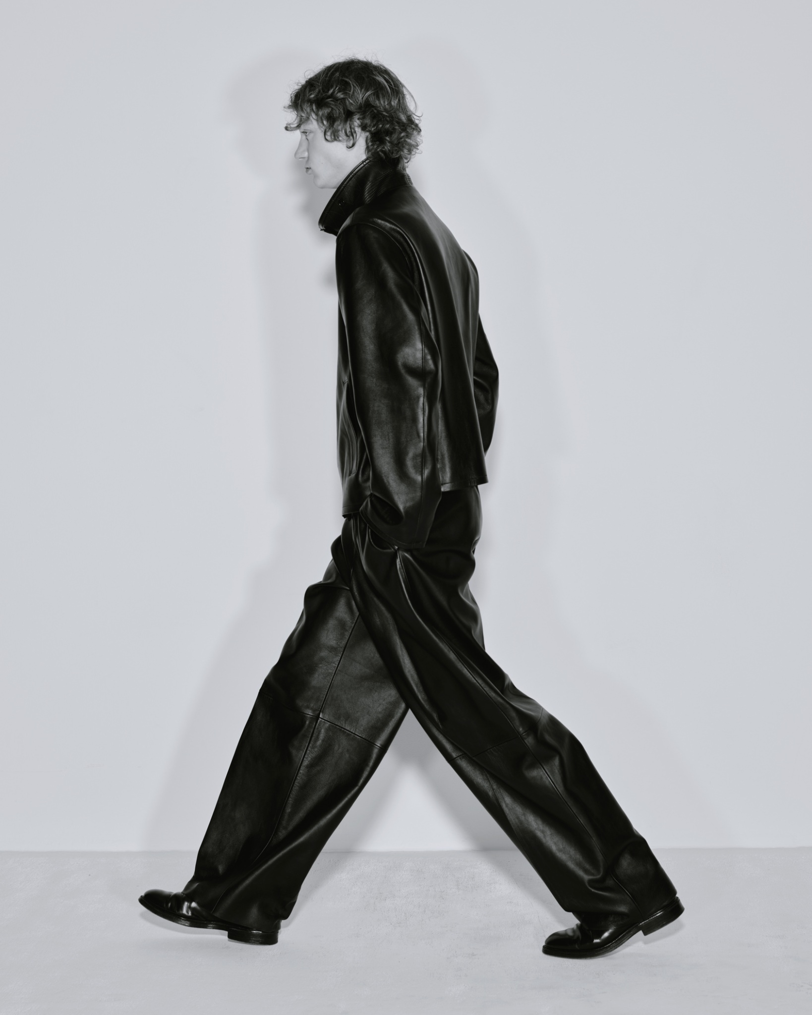 REVERBERATE - ST LEATHER JACKET / BLACK
