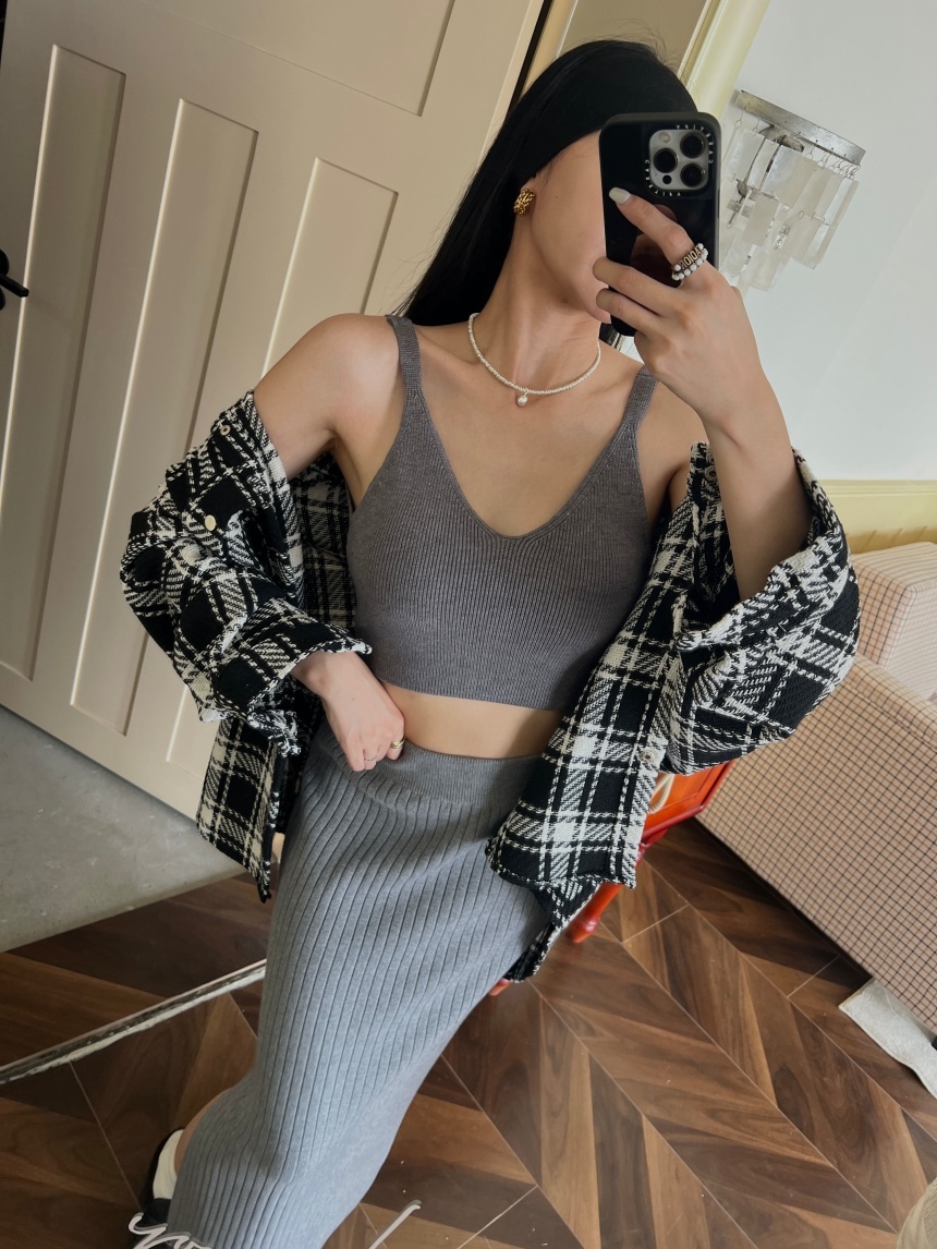 針織美背背心(自帶杯墊)*3色