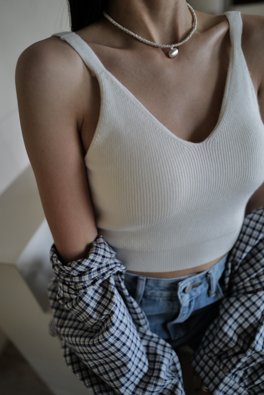 針織美背背心(自帶杯墊)*3色