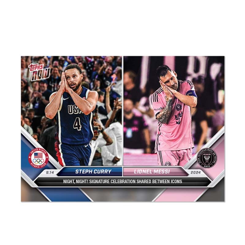 Lionel Messi/Steph Curry - 2024 MLS TOPPS NOW® Card 128【附贈卡磚】球員卡 單張販售 TOPPS-01 [現貨商品]