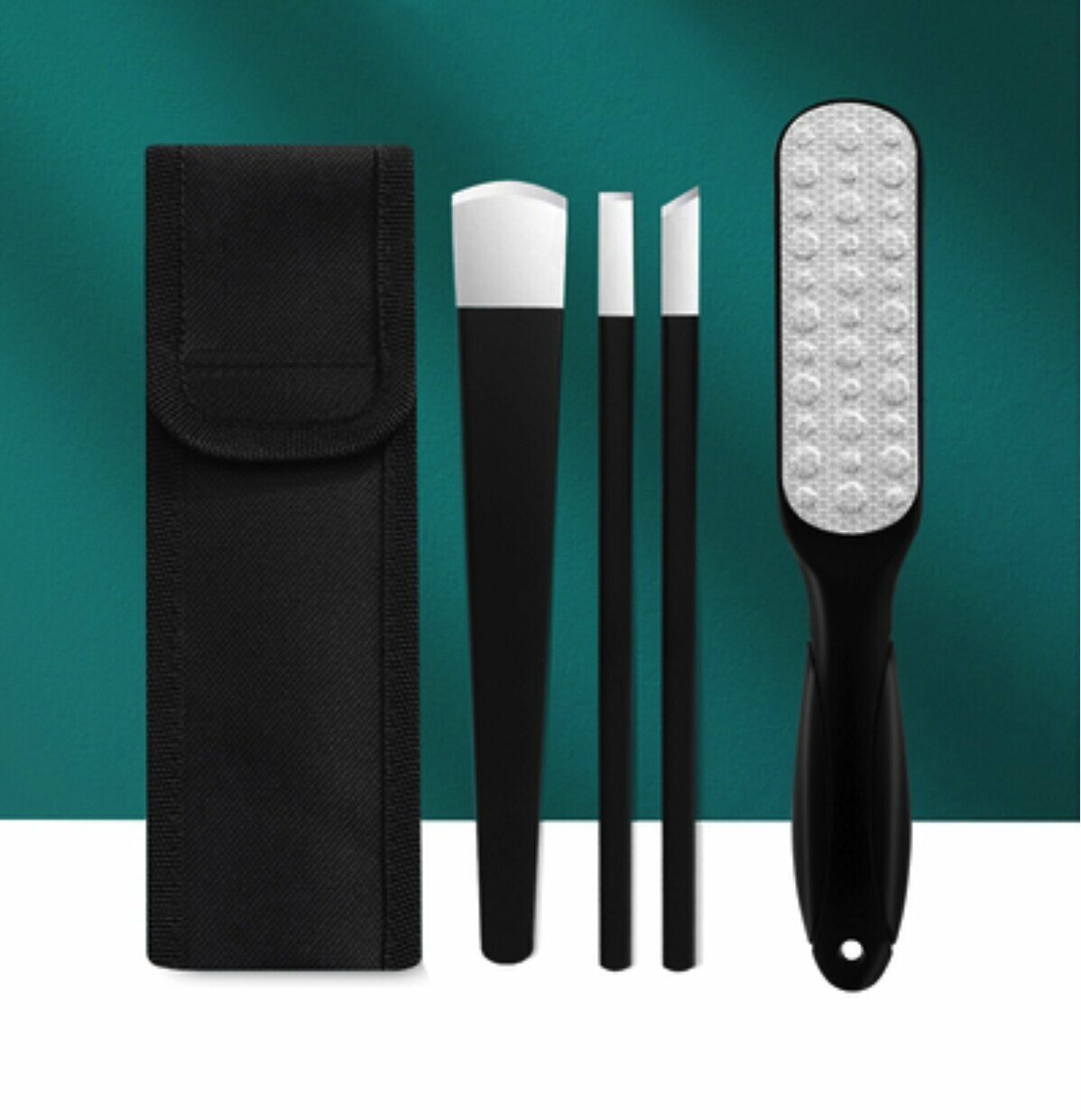 New professional pedicure knife set (Oxford bag + three knives + foot wash board)