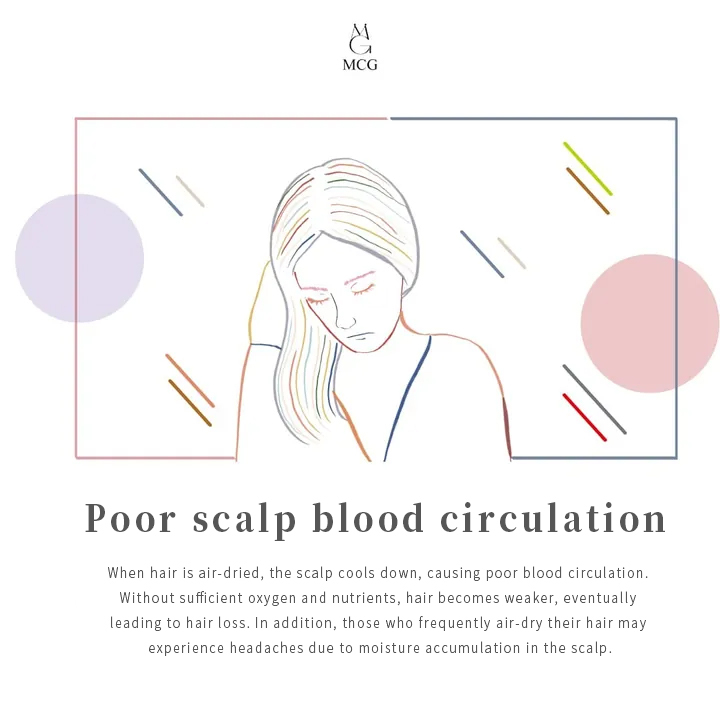 Poor Scalp Blood Circulation