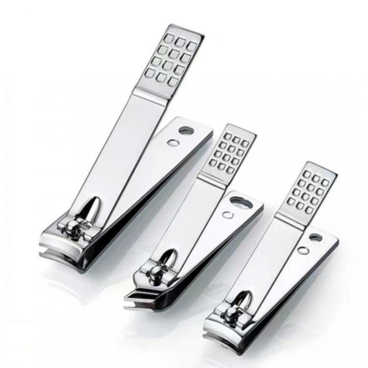 New household nail clipper set (silver 3-piece set)