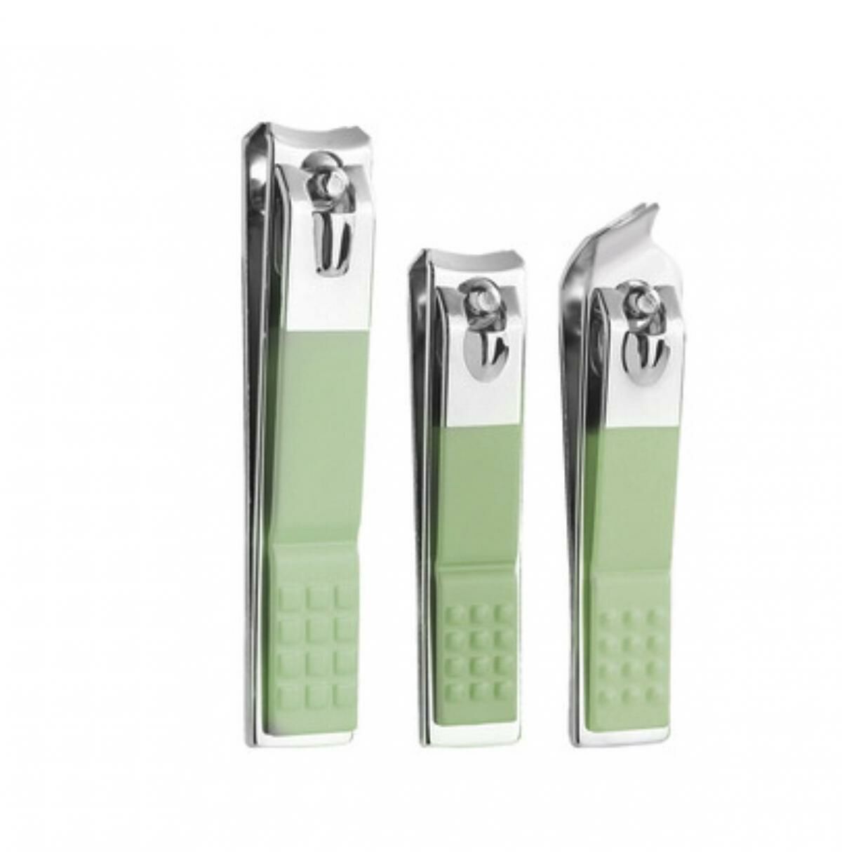 New household nail clipper set (green 3-piece set)