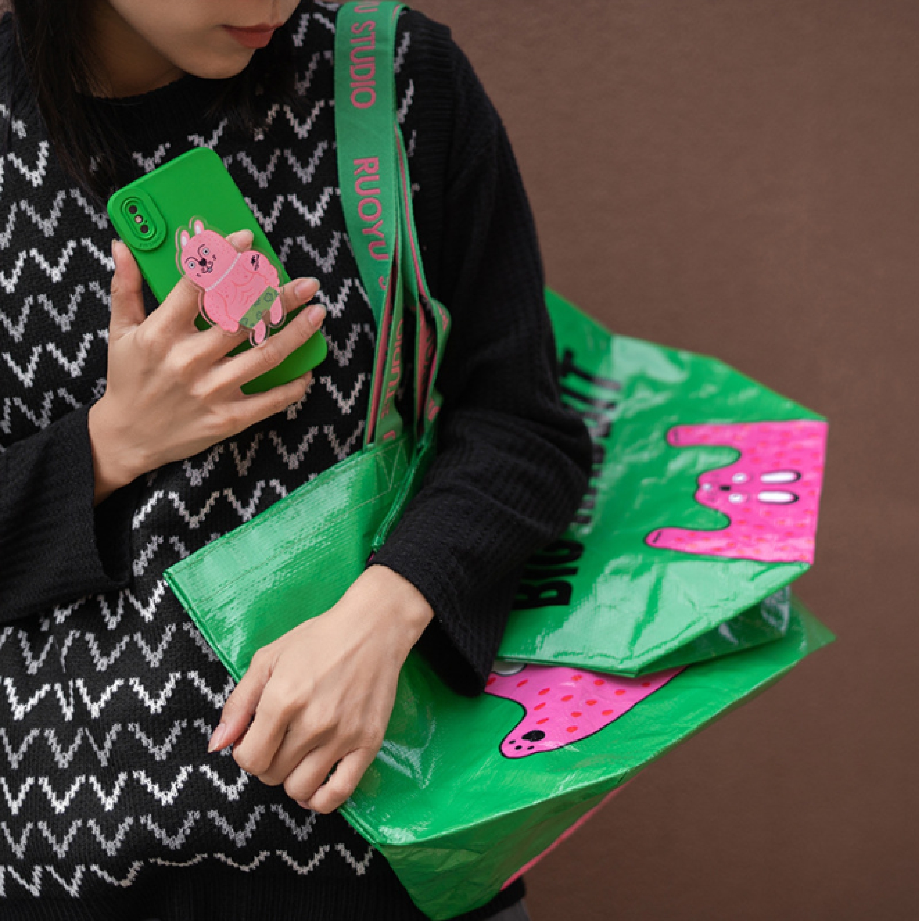 【客製化】訂製 手提環保編織袋/購物袋