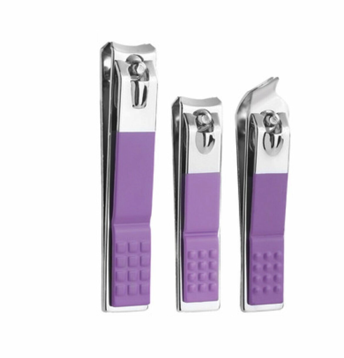 New household nail clipper set (purple 3-piece set)