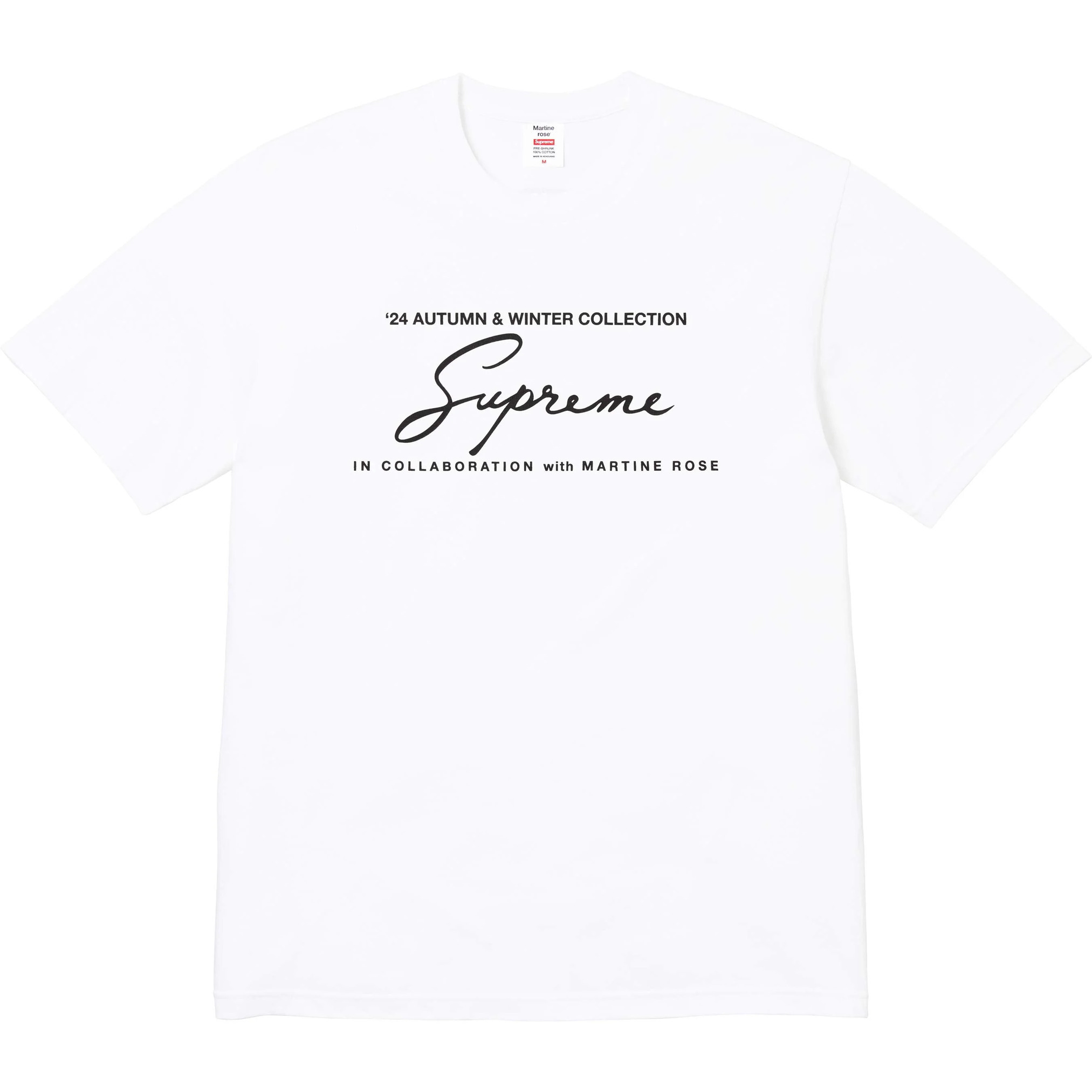 Supreme Martine Rose Logo Tee - White