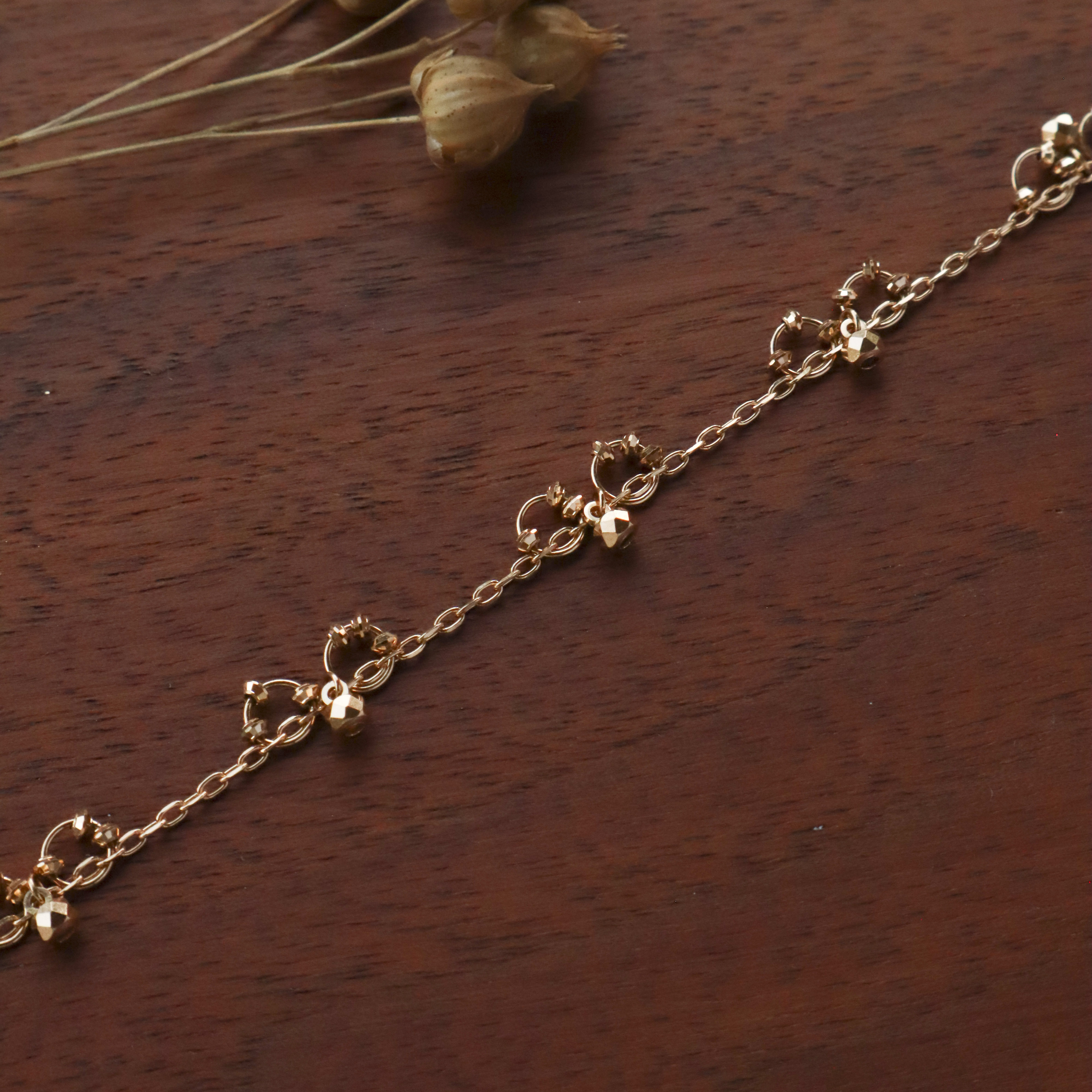 18K/日本設計款系列-串鈴手鍊