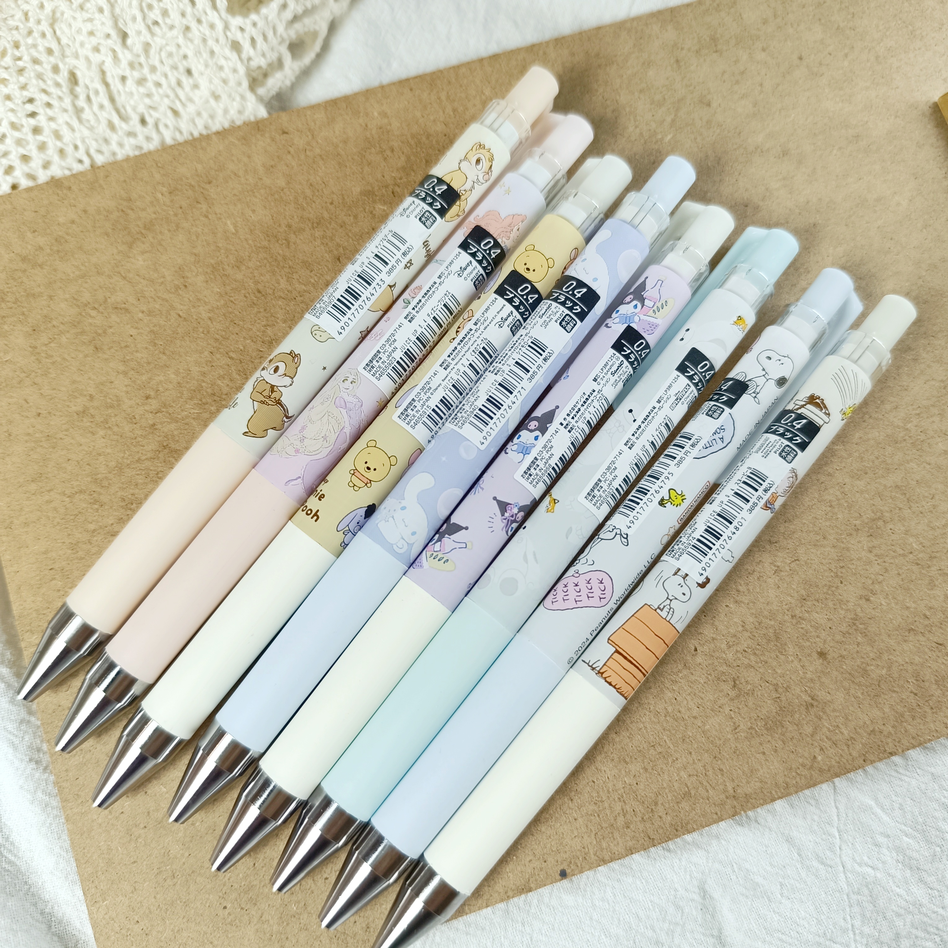 日本 sun-star x PILOT 卡通聯名款 Juice up 0.4 超級果汁筆 共八款