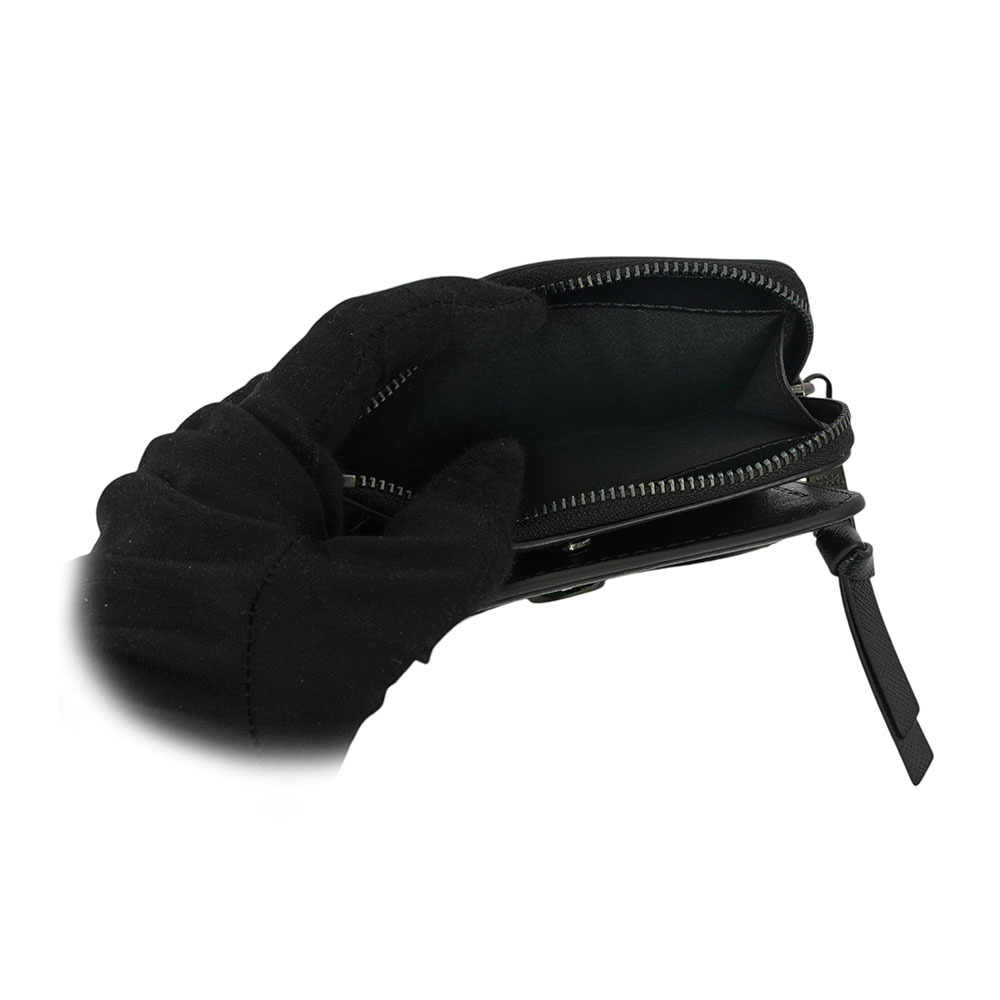 【MARC JACOBS】THE SNAPSHOT DTM 薄款暗釦迷你二折短夾(黑色) 2F3SMP050S07 001