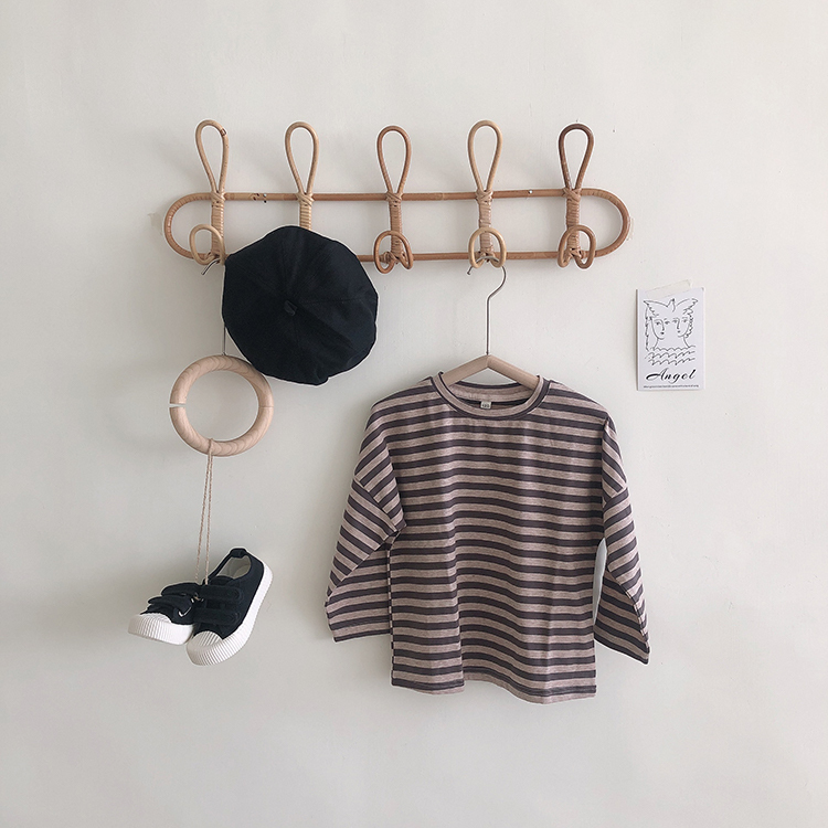 經典條紋薄款長袖上衣