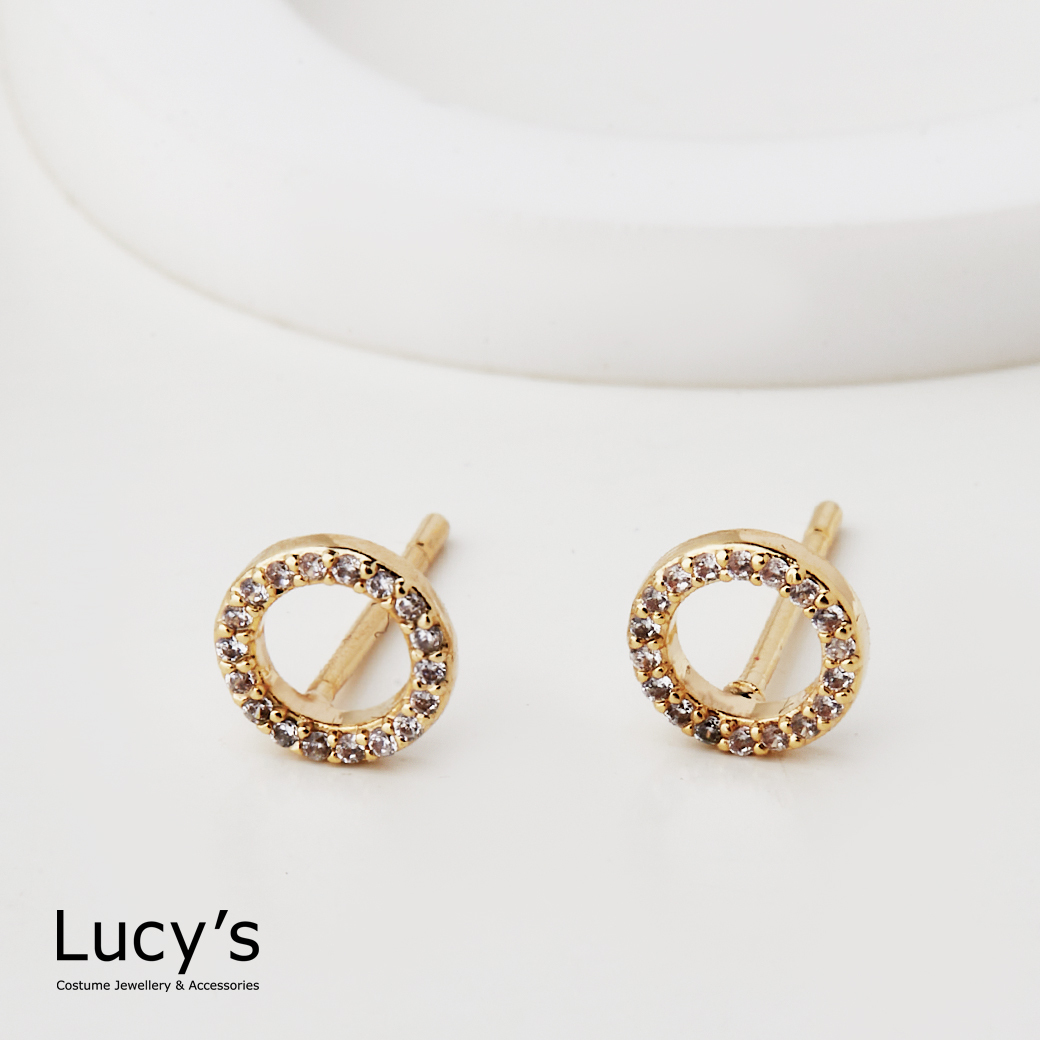 閃亮圈圈 耳環 (二色) (111731/111732)