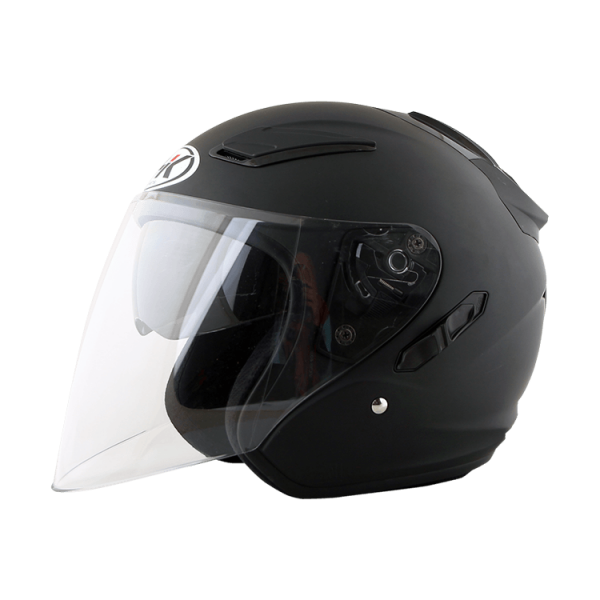 NHK R1 消光黑 素色 3/4罩式 透氣 內墨片