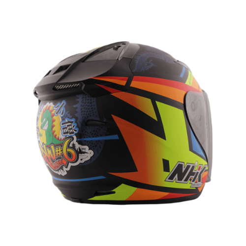 NHK R1 Ryu6#1 彈丸小僧 (Ryusei Yamanaka) 亮面深藍 選手彩繪 3/4罩式 透氣 內墨片