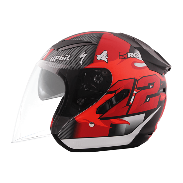 NHK R1 Ali12 (Ali Adrian) 亮面黑紅 選手彩繪 3/4罩式 透氣 內墨片