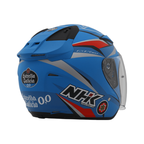 NHK R1 EG0.0 (Estrella Galicia) 消光藍 選手彩繪 3/4罩式 透氣 內墨片