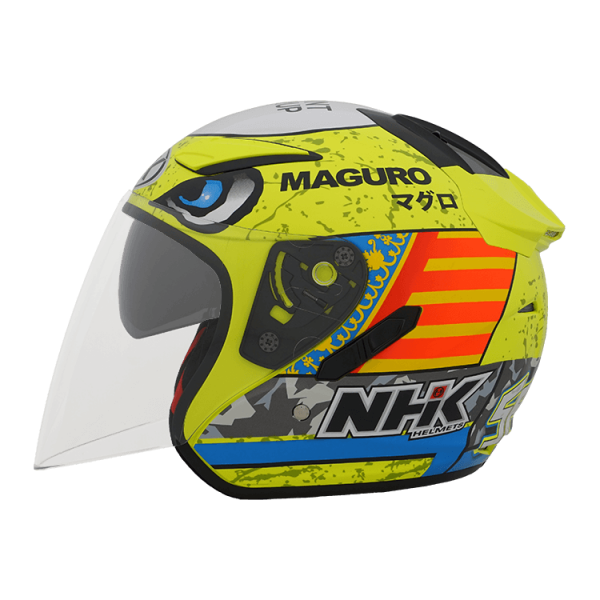 NHK R1 SG11#2 (Sergio Garcia) 螢光黃 選手彩繪 3/4罩式 透氣 內墨片