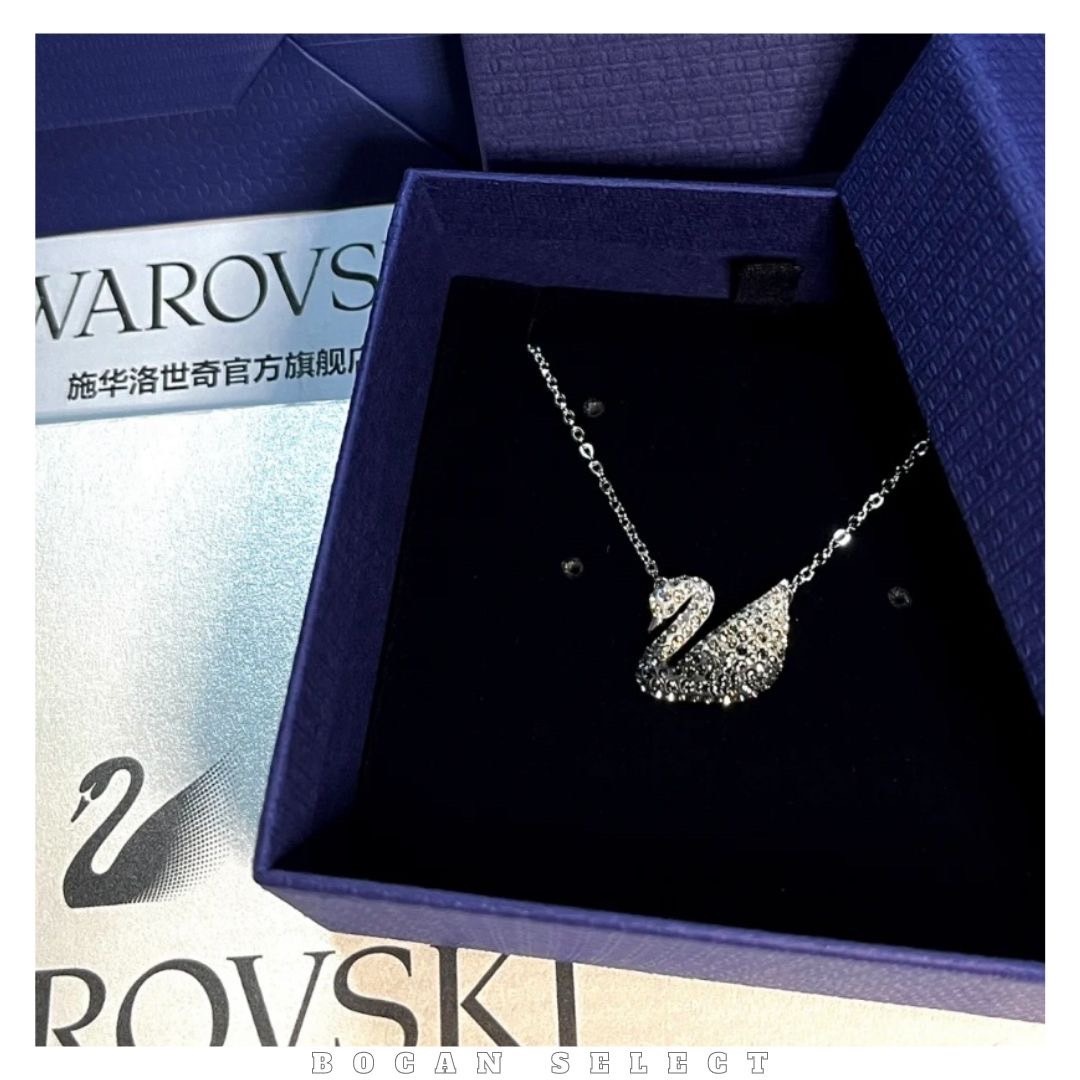 𝐒𝐖𝐀𝐑𝐎𝐕𝐒𝐊𝐈  施華洛世奇 黑白漸變 天鵝 吊墜 項鍊 女款