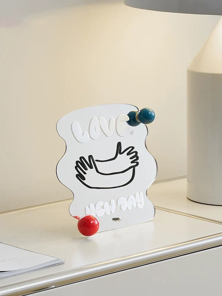 不規則眼睛手手圖案鏡面擺件 / 2款