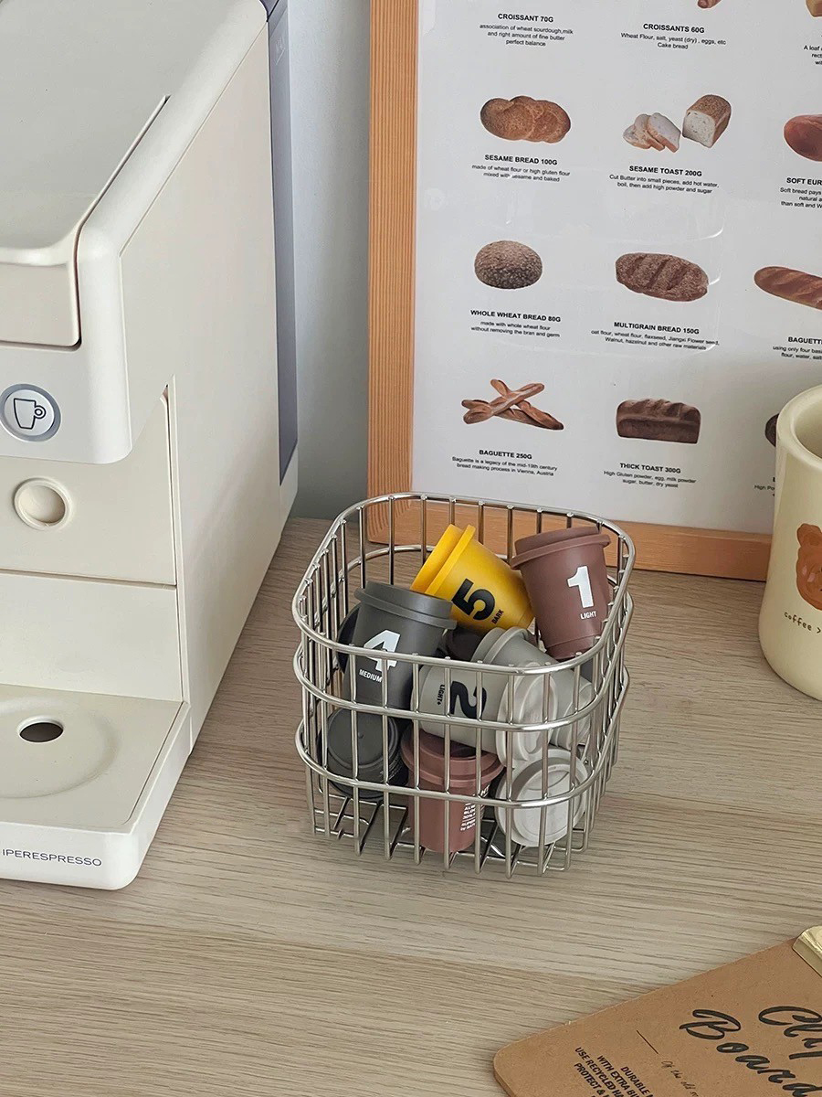 質感銀ins風網狀方形收納藍 / 2款