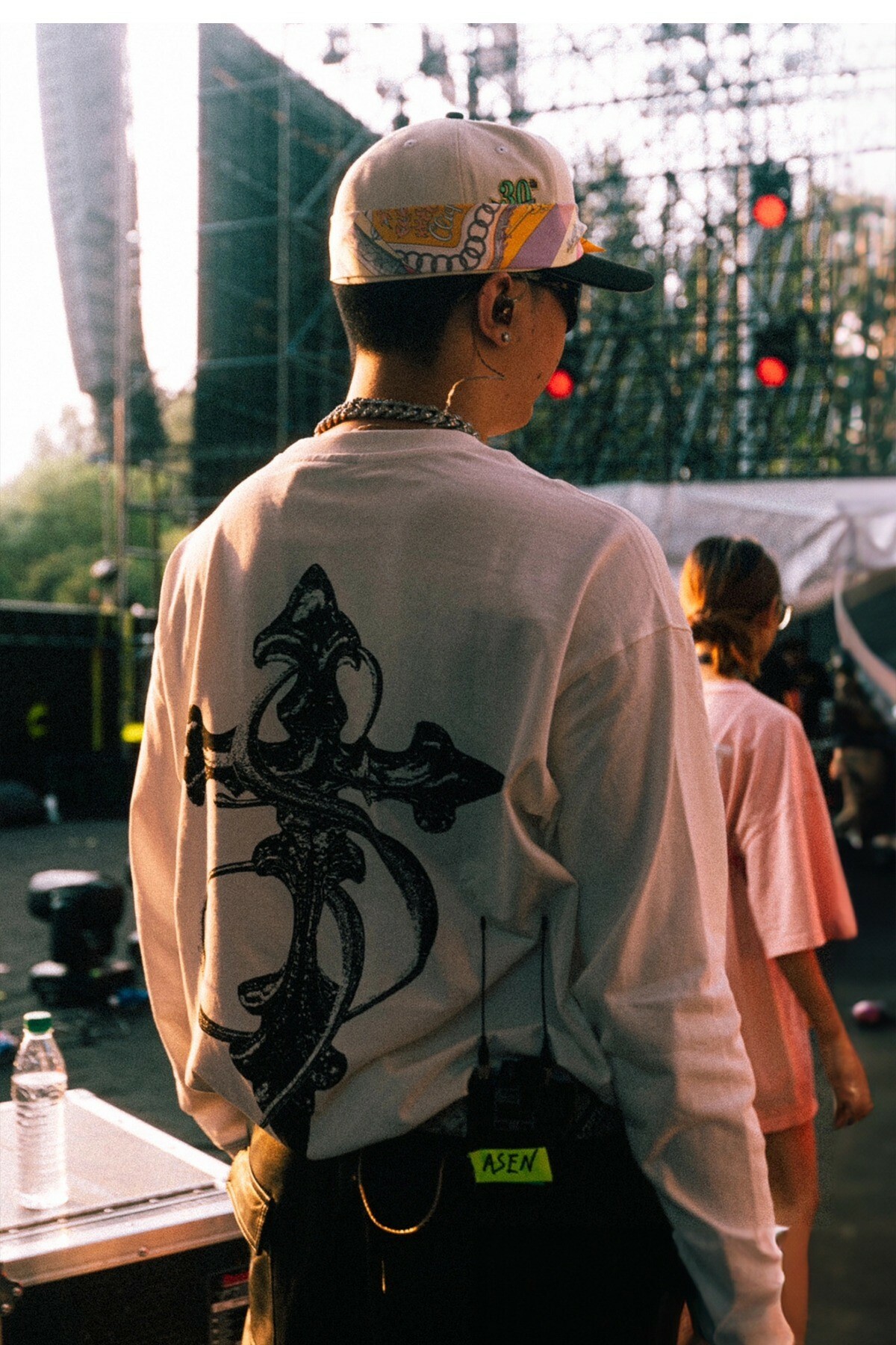 STK SmallTownKid ASEN同款 歌德十字印花 薄長袖