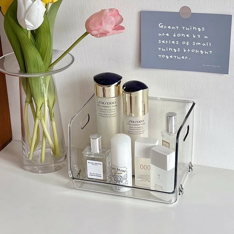 經典實用手拖方形塑料收納盒-單個