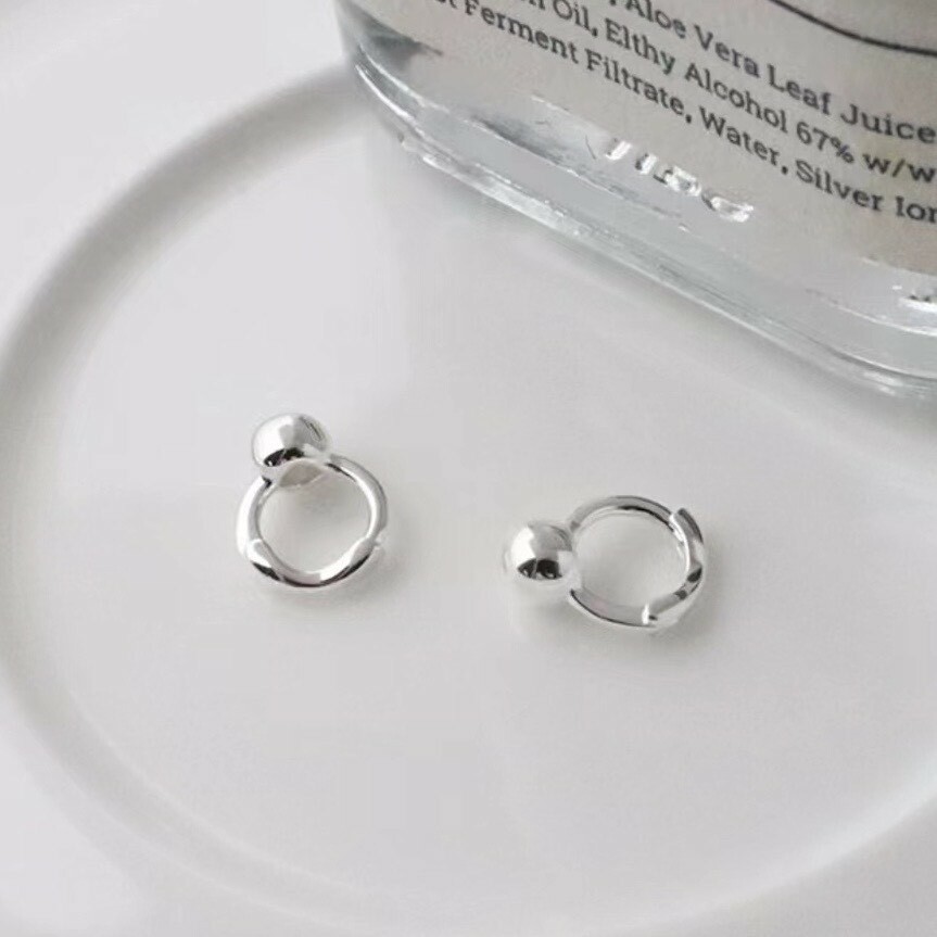 S40圓珠極小圈純銀易扣