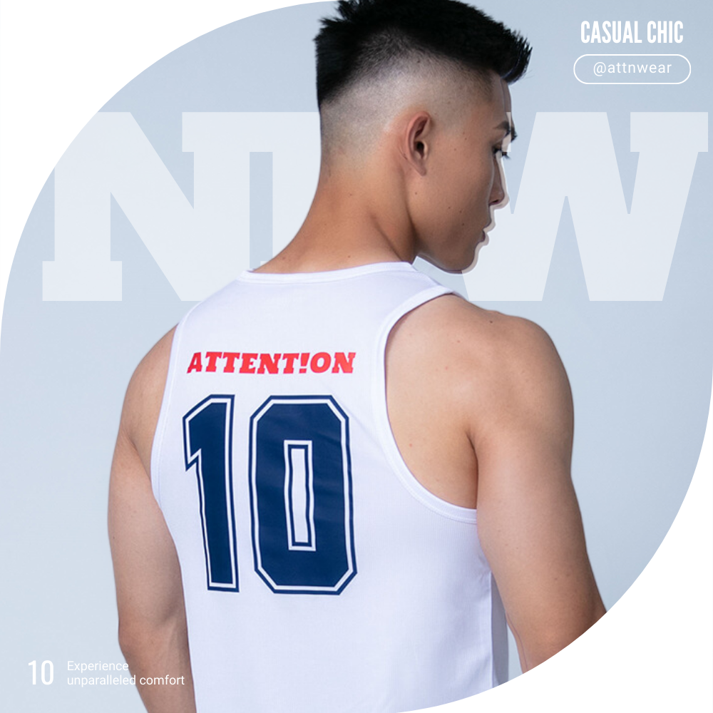 A級聯盟運動針織背心【鈦金白】 #輕彈力布 #吸溼快乾