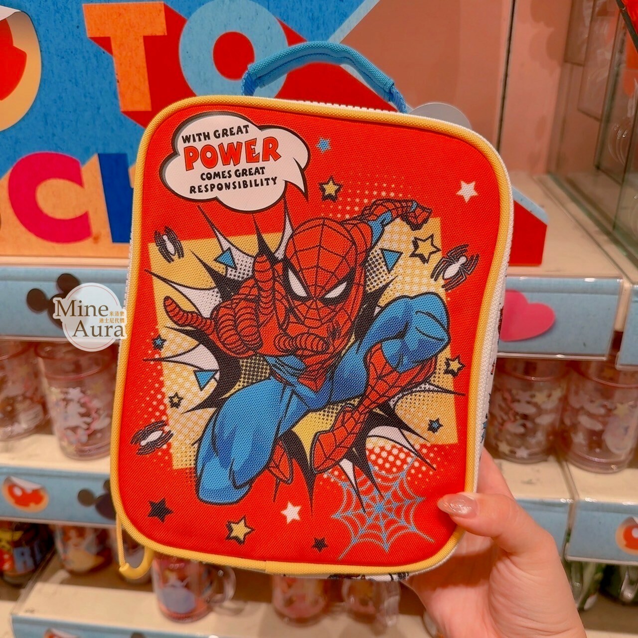 蜘蛛人 Spider-Man 圖案 可外掛 多功能 午餐袋 手提包 漫威 Marvel -香港迪士尼樂園