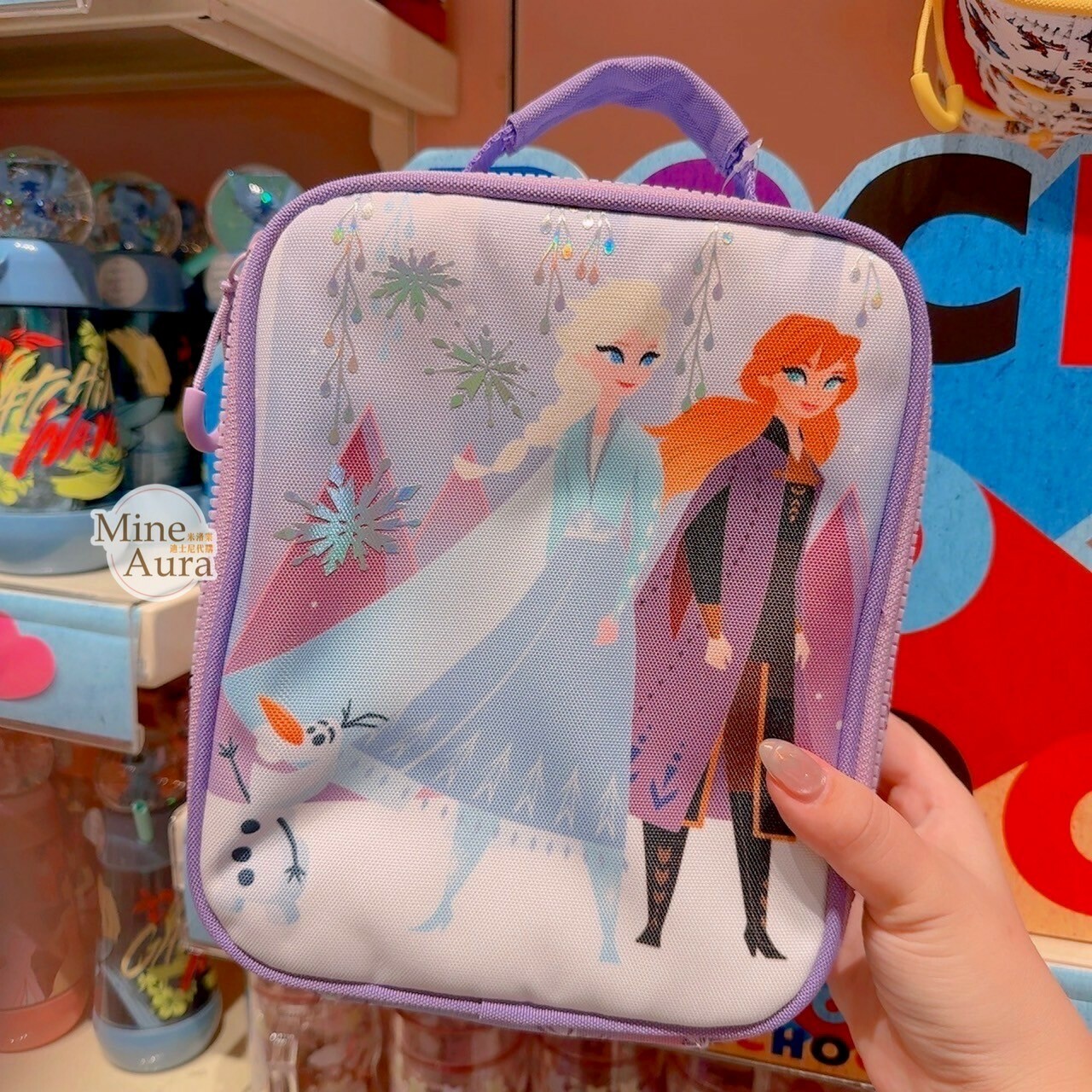 冰雪奇緣 Frozen 圖案 可外掛 多功能 午餐袋 手提包 -香港迪士尼樂園