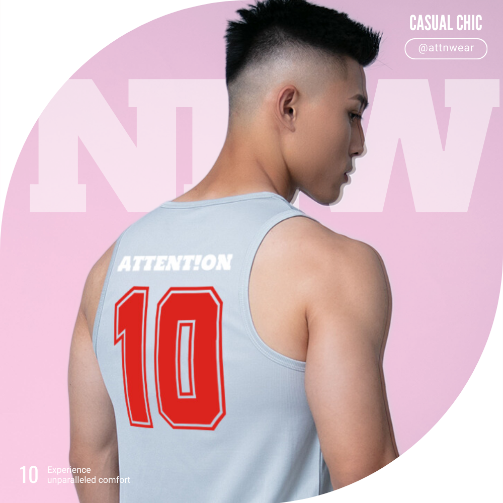 A級聯盟運動針織背心【太空灰】 #輕彈力布 #吸溼快乾