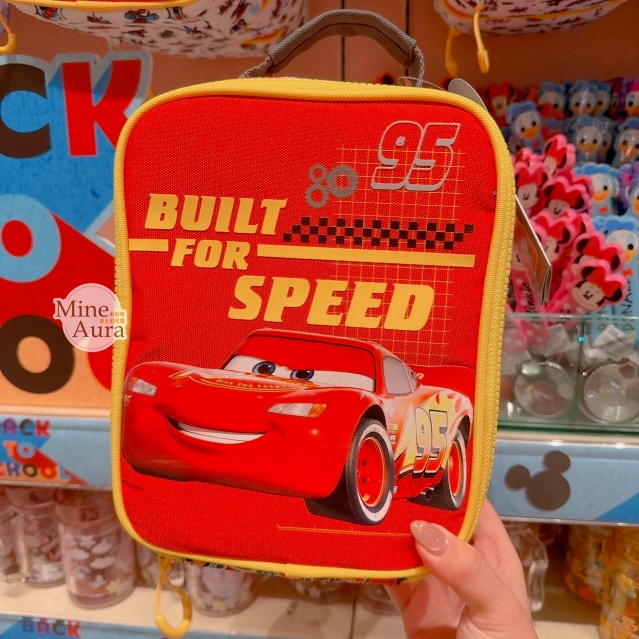 閃電麥坤 Lightning McQueen 圖案 可外掛 多功能 午餐袋 手提包 汽車總動員 Cars -香港迪士尼樂園