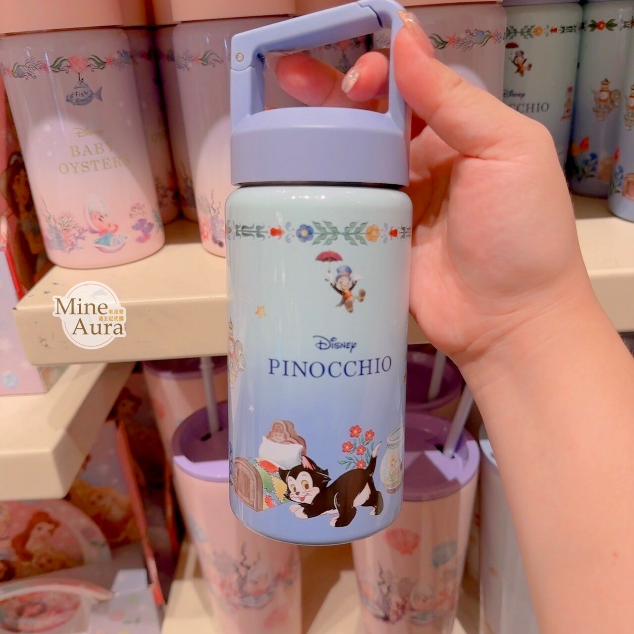 費加洛 Figaro the Cat 圖案 手提設計 隨身 水杯 水壺 木偶奇遇記 皮諾丘 Pinocchio -香港迪士尼樂園