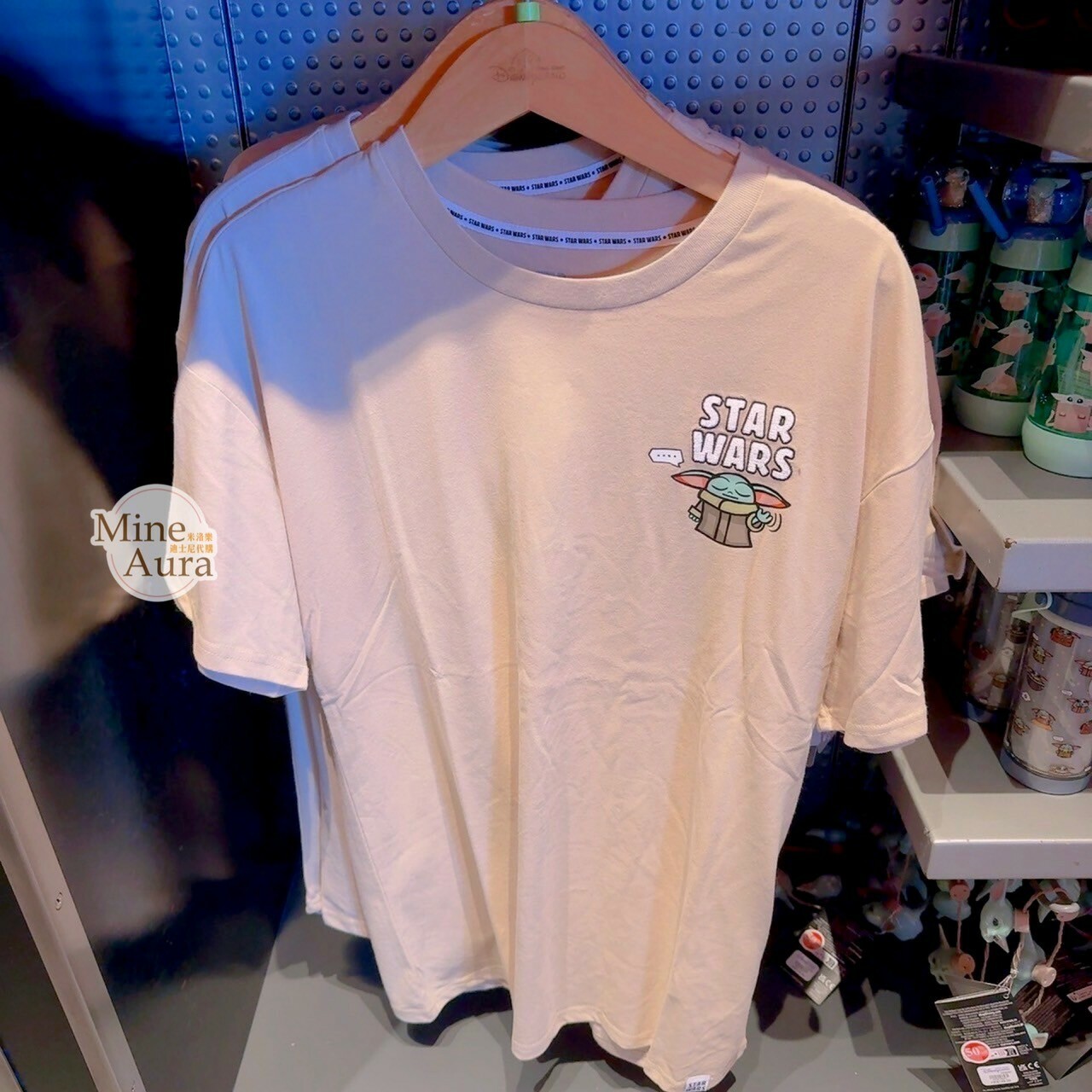 尤達 Yoda 閉眼招手 圖案 成人 上衣 短T 星際大戰 Star Wars -香港迪士尼樂園