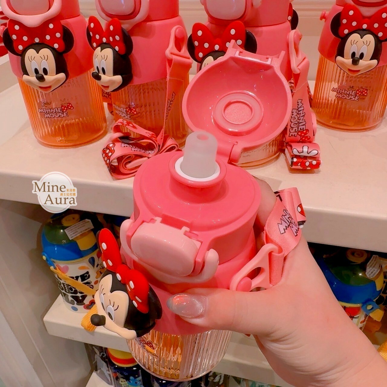 米妮 Minnie 大臉造型 造型 水壺 -香港迪士尼樂園