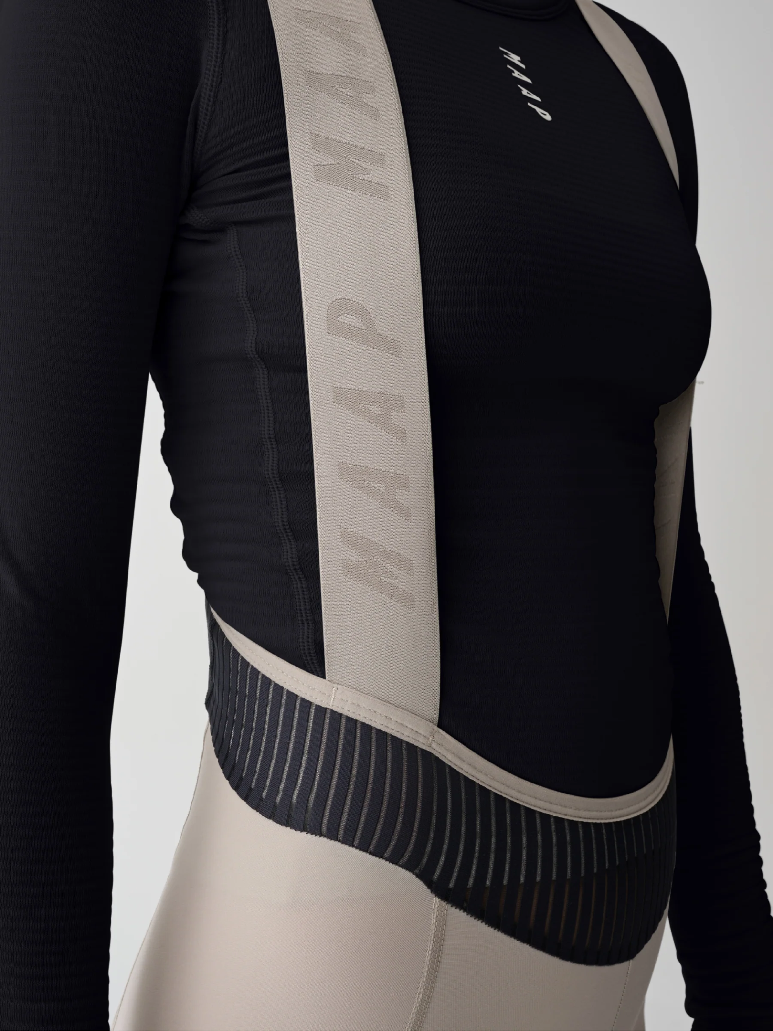 【MAAP】限定版 W's Team Bib Evo Thermal Cargo Tights 女吊帶口袋長車褲 / Fog 復古霧灰