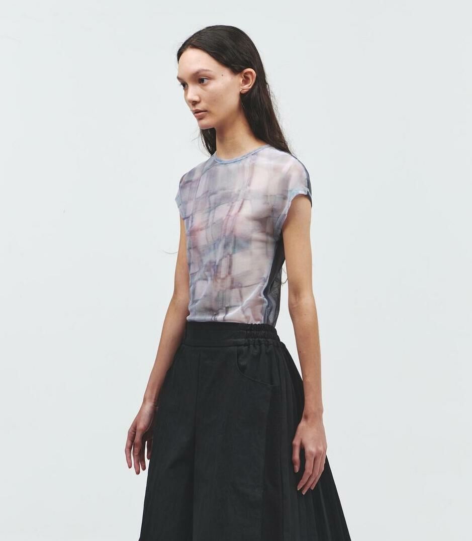 ODLY WORKSHOP Gravel Pebble in the Pond Mesh Tee