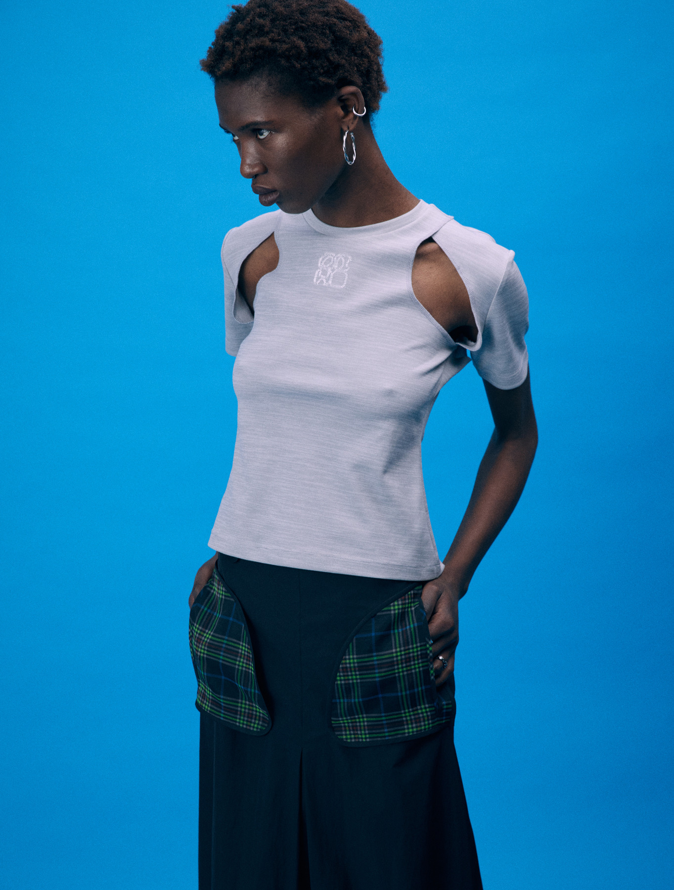 ODLY WORKSHOP Tigershark Cutout Tee