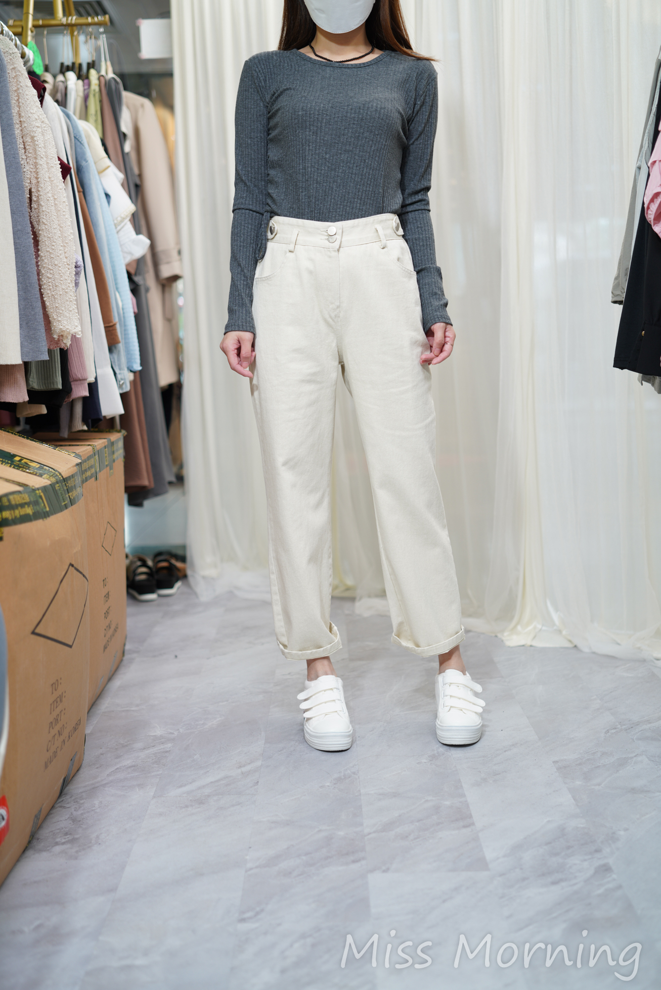 抵著中薄悠閑褲(33814)