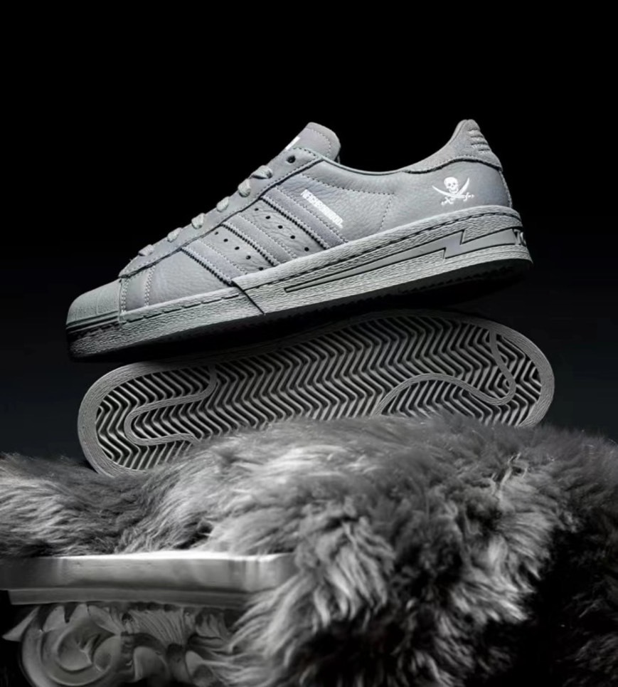 NEIGHBORHOOD X ADIDAS SUPERSTAR “CEMENT GREY” 聯名 TOKYO 海盜 皮革 麂皮 貝殼 水泥灰 IE6115