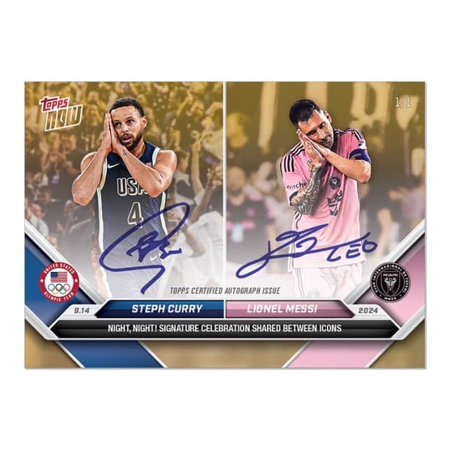 Steph Curry  X 梅西 晚安 估奈  Night Night 球員卡