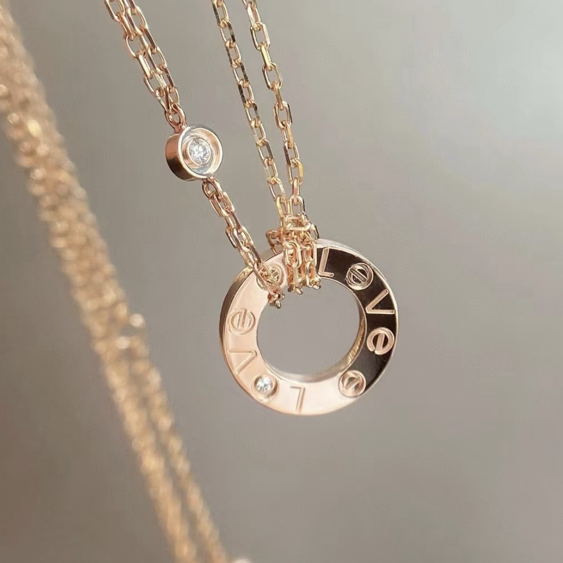 ct Love”18k小圓餅定製項鍊系列