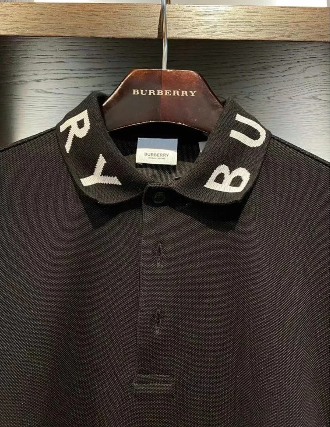 BBR 經典 字母反領 黑色 男款 Polo