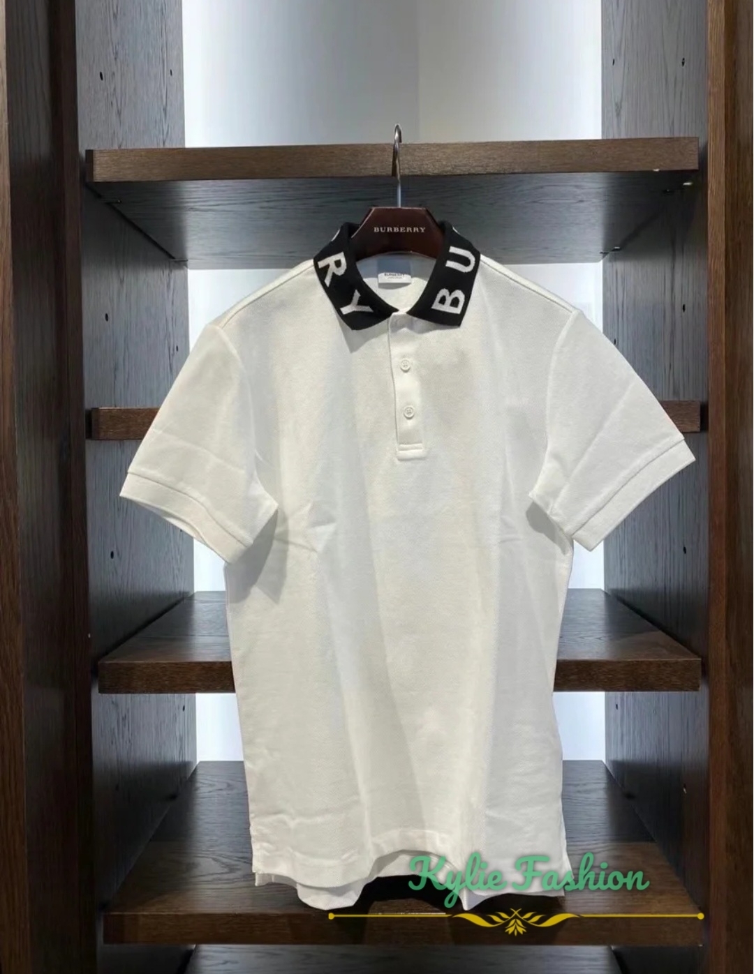 BBR 經典 字母反領 白色 男款 Polo