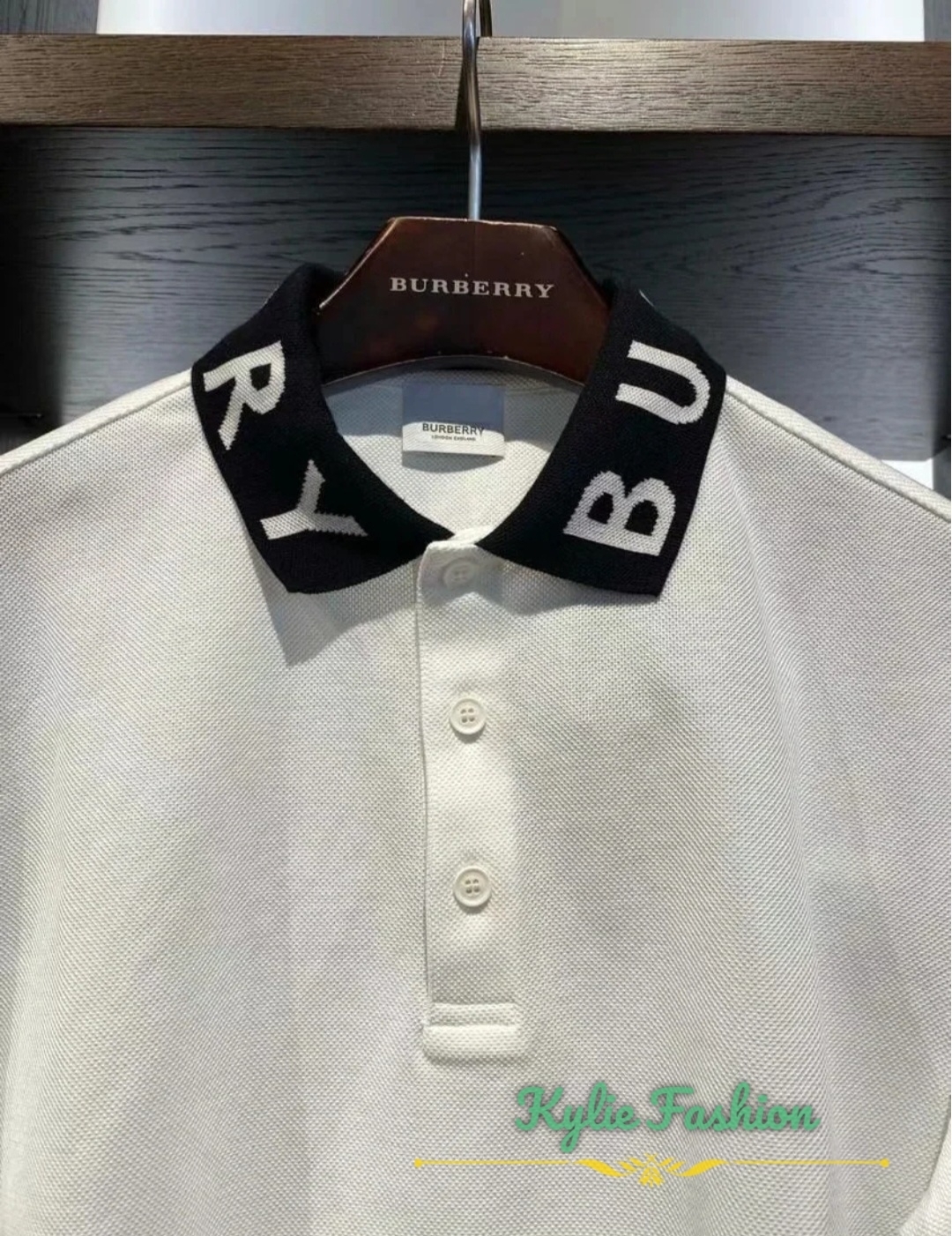 BBR 經典 字母反領 白色 男款 Polo