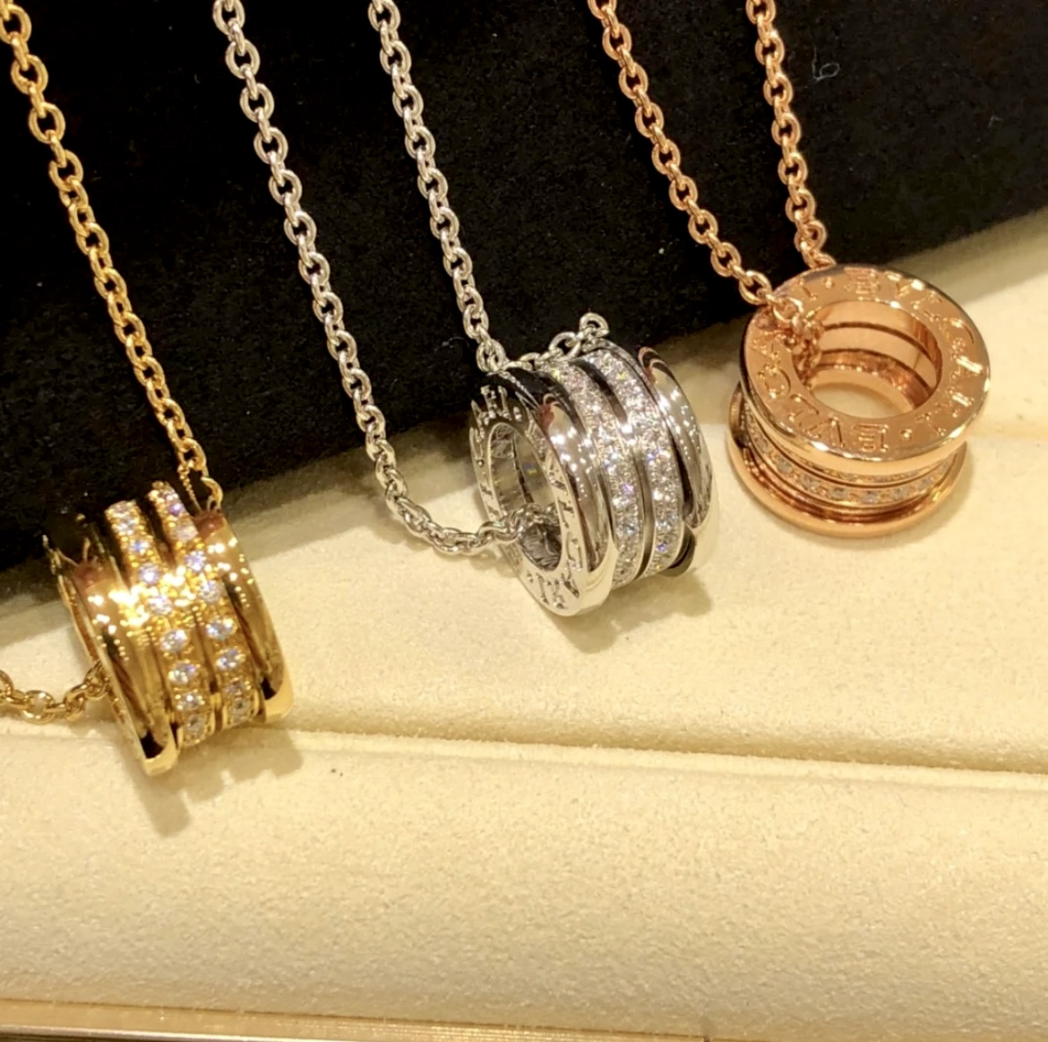 18k”Bzero1 螺紋半鑽小蠻腰高奢定製項鍊