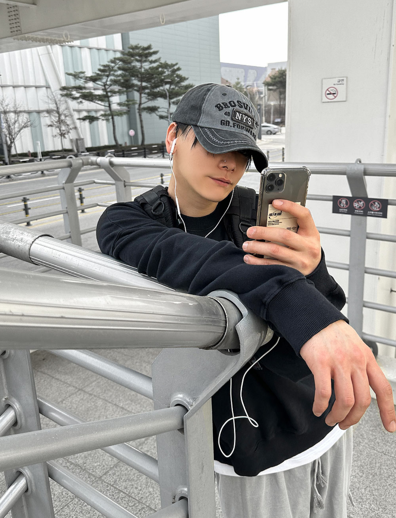 【HERETICS STUDIO 】韓國 고품질 NYS 復古 水洗 貼布 穿搭 帽子 老帽 棒球帽