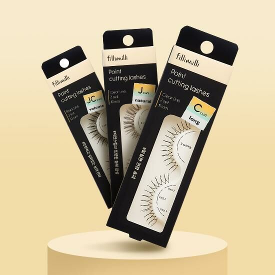 Fillimilli Point Cutting Lashes - 02 NATURAL J-CURL (10mm)