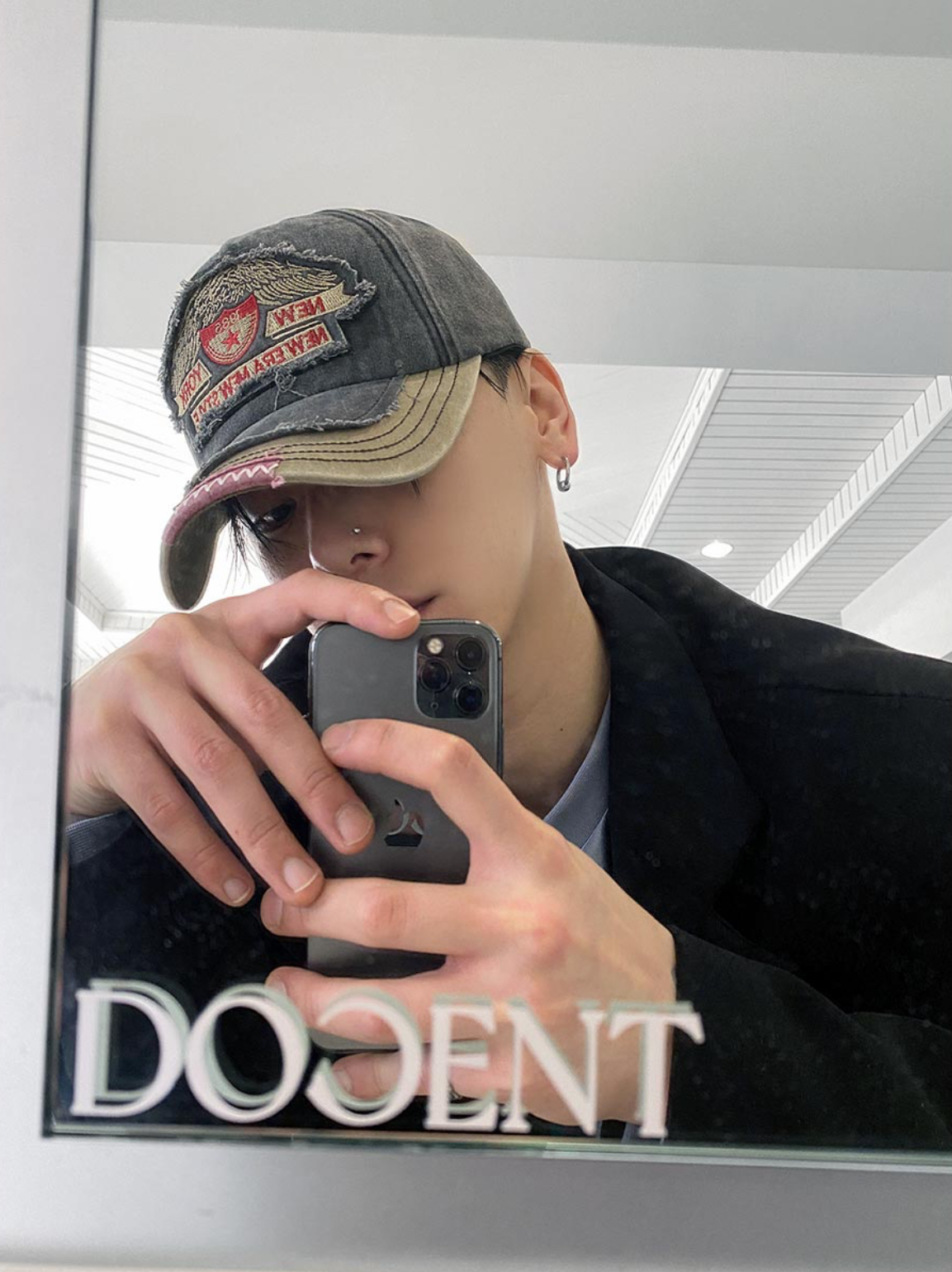 【HERETICS STUDIO 】韓國 고품질 NEW YORK 復古 水洗 貼布 穿搭 帽子 老帽 棒球帽