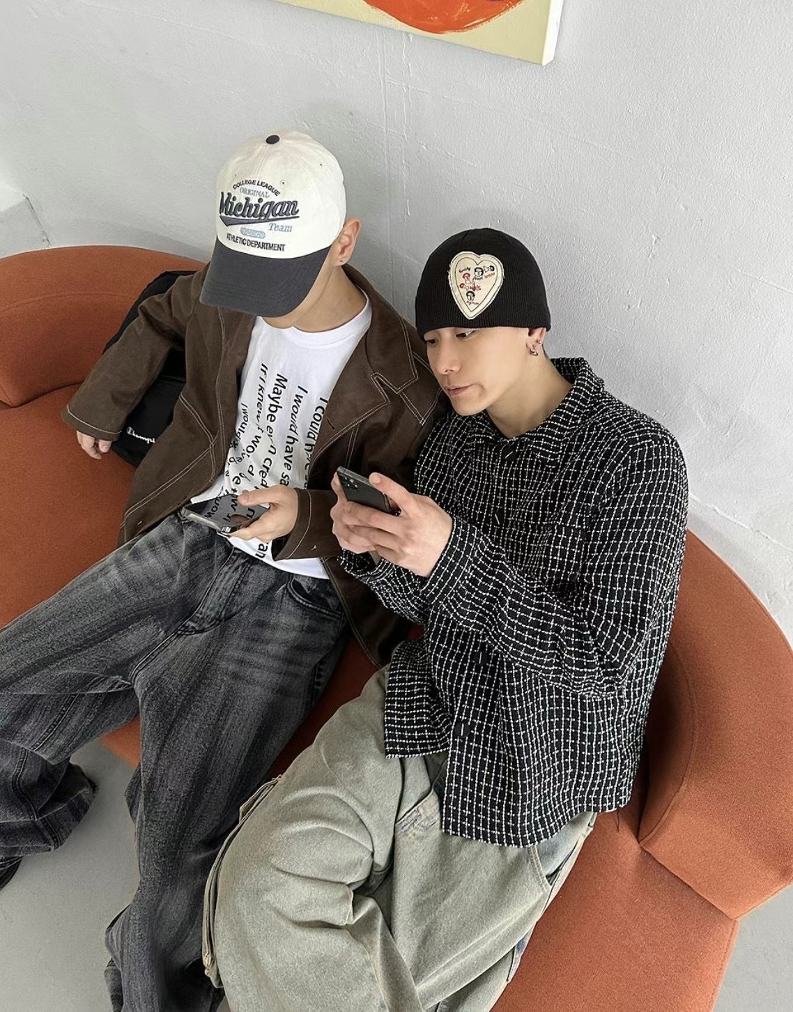 【HERETICS STUDIO 】韓國 고품질 貼布 愛心 塗鴉 針織 穿搭必備 帽子 毛帽